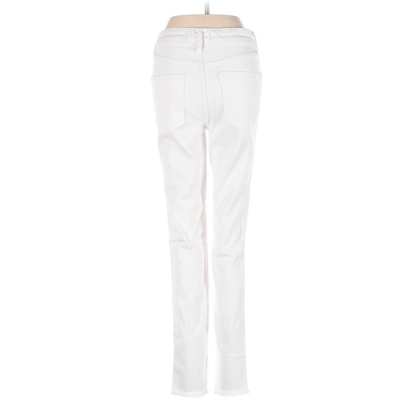 We The Free x Free People White Denim Distressed Mid Rise Jeans Size 25 - Picture 4 of 5